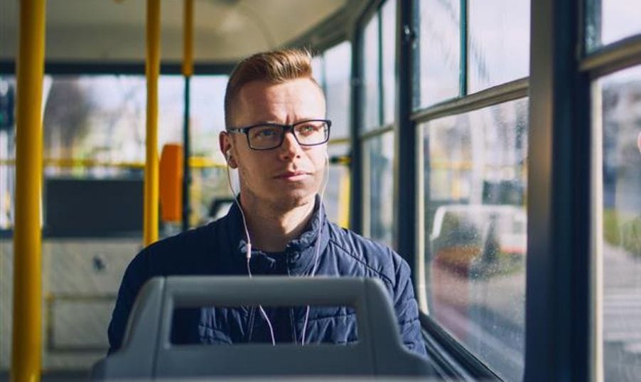 Person som kjører Kolumbus buss